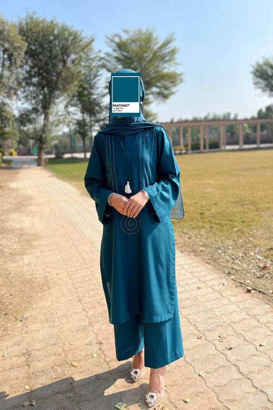 Talash-Teal Blue Set
