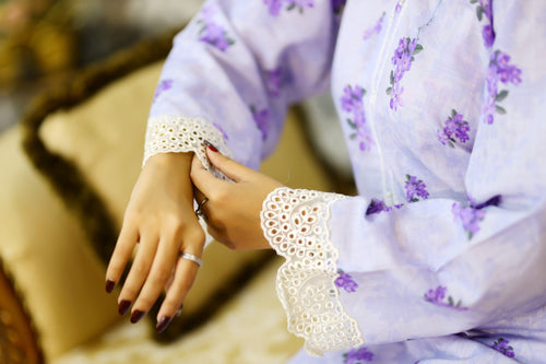 Mahveen—2 piece printed & embroidered set