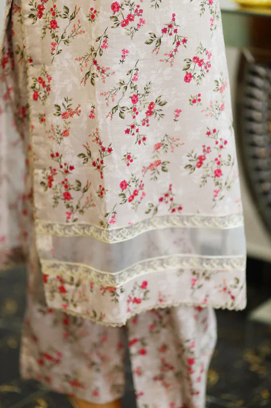 Gul-Bahar—2 piece Printed & Embroidered Suit